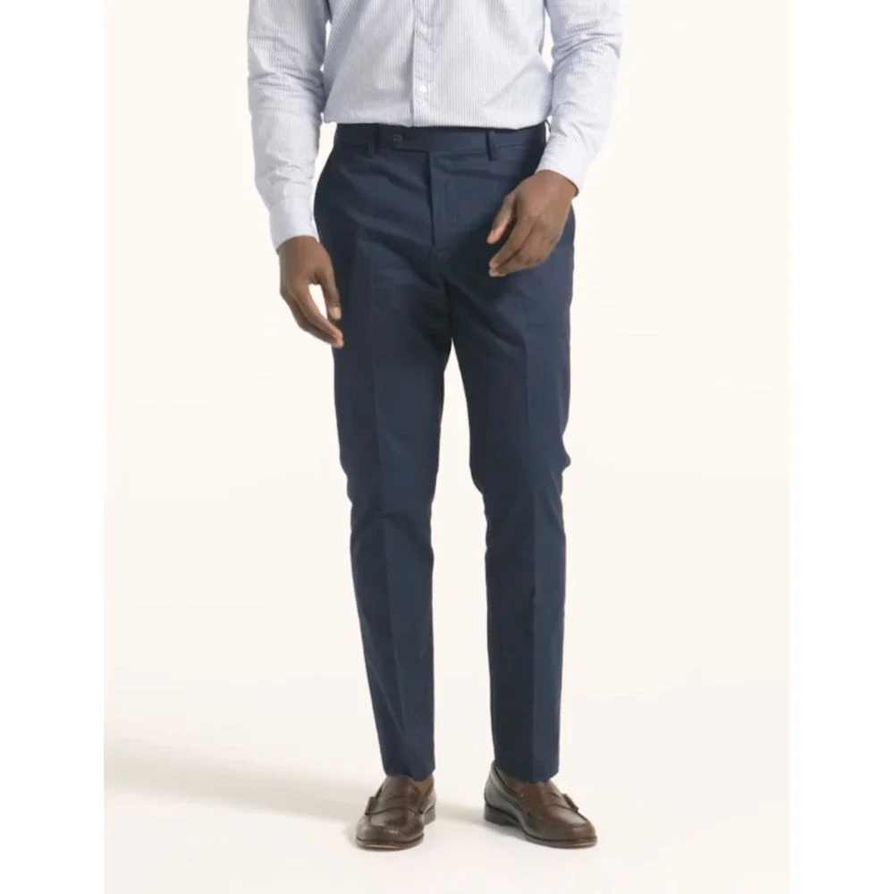 J Crew Bowery Dress Pant Stretch Chino 34 x 32 Navy Blue NWT Men's BQ425 J.Crew